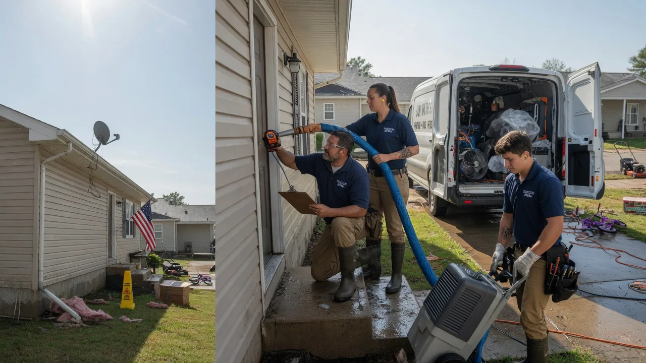 Ceiling Water Damage Restoration in Andale, KS near me